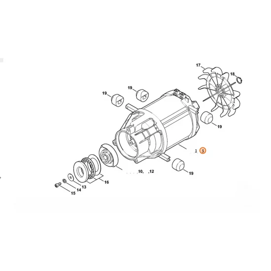 Stihl  Silnik elektryczny 230 V/50 Hz 4769 600 0200
